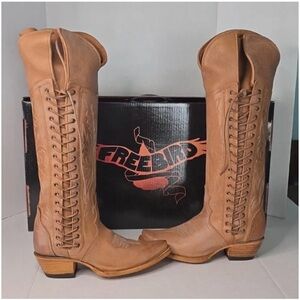 Never worn Freebird “Wesley” Leather Boots Size 8